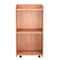 Adiroffice Wood Mobile Presentation Podium Lectern Stand with Shelves in Medium Oak ADI661-07-MEO-MK - alternate 5